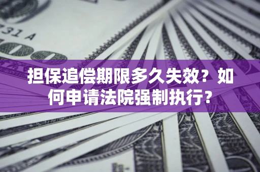 北京担保追偿期限多久失效？如何申请法院强制执行？