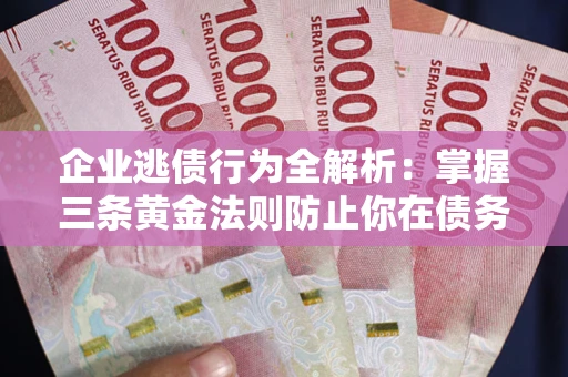 北京企业逃债行为全解析：掌握三条黄金法则防止你在债务乱局中“踩雷”