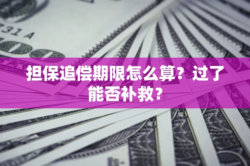 北京担保追偿期限怎么算？过了能否补救？